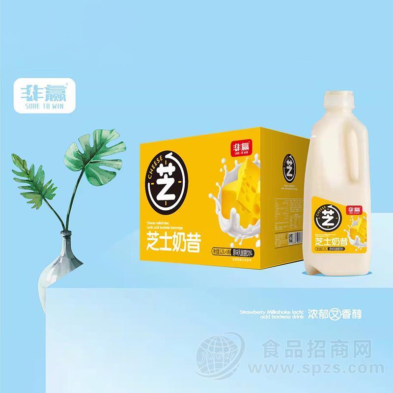 非赢原味乳酸菌饮料芝士奶昔1.25LX6瓶