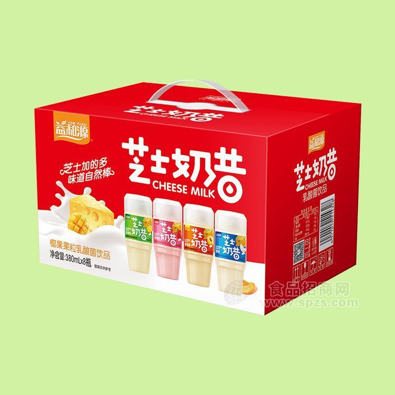 益和源芝士奶昔椰果果粒乳酸菌饮品380mlx8瓶