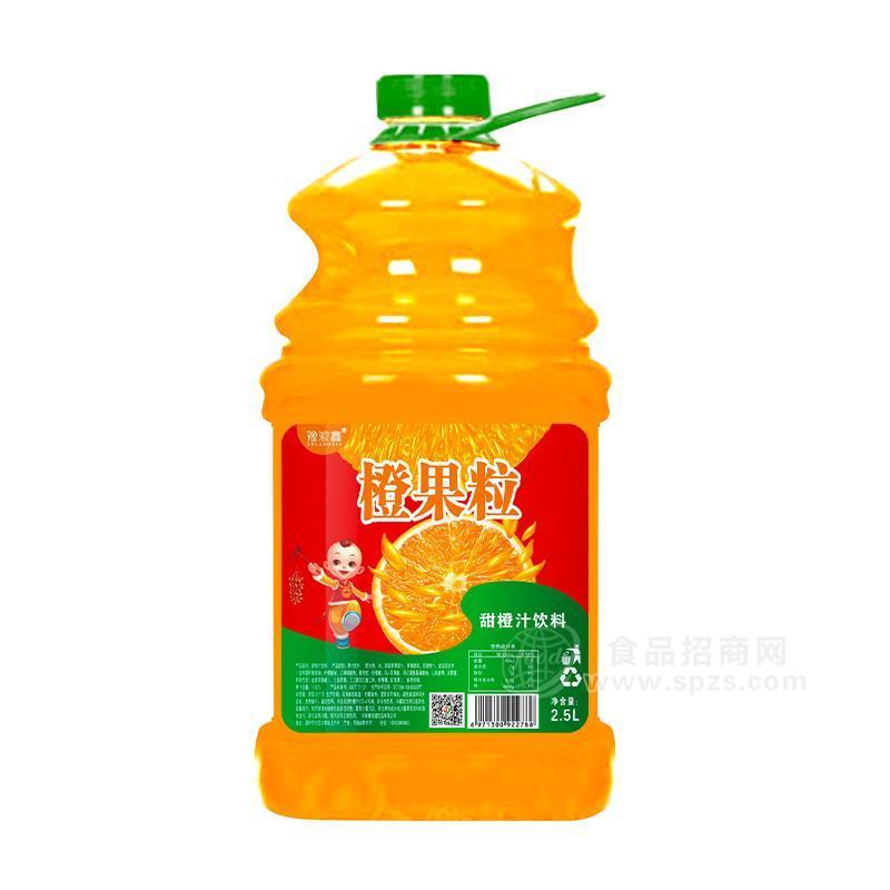 豫浪鑫橙果粒甜橙汁饮料手提果汁饮料招商2.5L