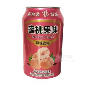 蜜桃果味易拉罐裝風(fēng)味飲料招商320ml