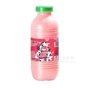 甜小邪甜牛奶草莓味乳飲料招商450ml