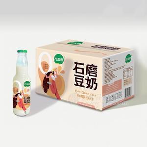 萬禾源石磨豆奶植物蛋白飲料瓶裝豆奶248mlx24瓶