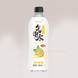 吸喵時刻氣泡水卡曼橘風味汽水招商480ml