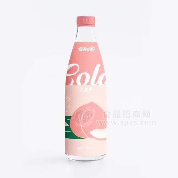 吸喵茶白桃味飲料廠家直銷招商400ml