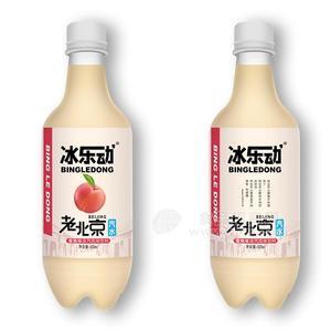 冰樂(lè)動(dòng)老北京汽水蜜桃味含氣風(fēng)味飲料招商500ml