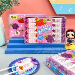 萌孩子草莓葡萄味乳酸奶棒糖招商盒装100g