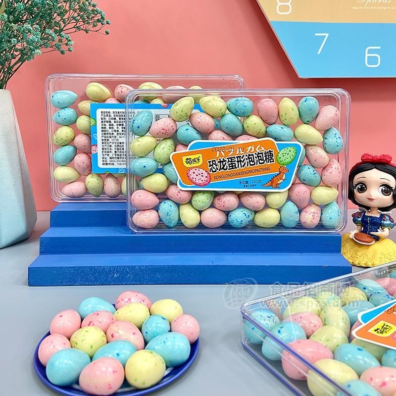 萌孩子恐龙蛋形泡泡糖盒装182g