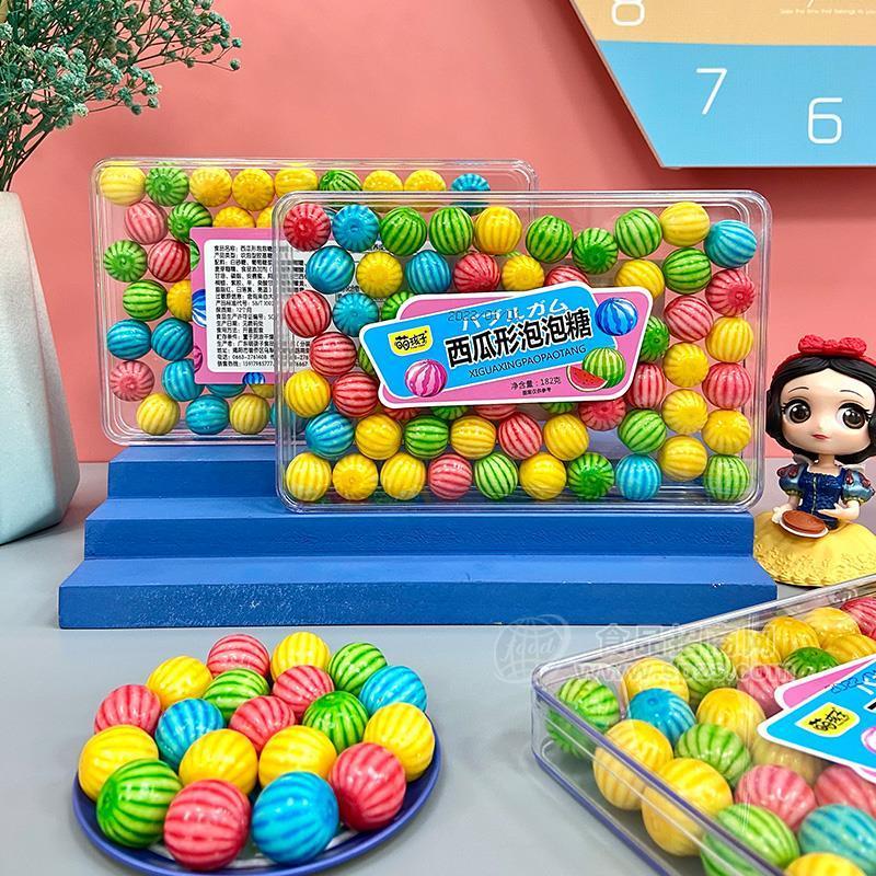 萌孩子西瓜形泡泡糖盒装182g