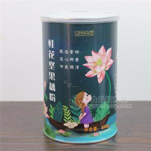 桂花堅果藕粉西湖藕粉奇亞籽水果藕粉罐裝營養(yǎng)代餐粉