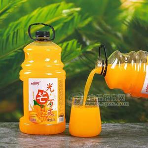 春尚好芒果味益生菌復(fù)合果汁飲料桶裝招商2.5L