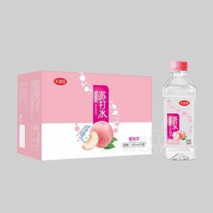 天添旺蜜桃味蘇打水箱裝招商350ml×24瓶