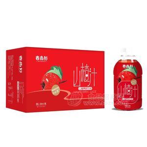 春尚好山楂果味饮料山楂汁饮料箱装招商350ml×15瓶