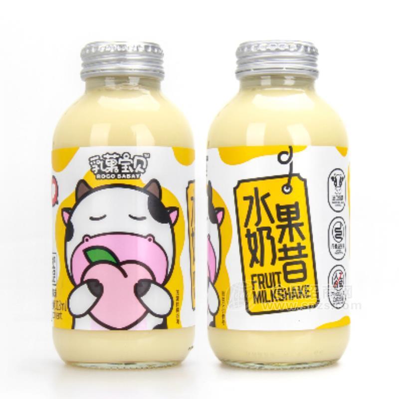 ·乳果宝贝蜜桃味水果奶昔酸奶饮品318ml 