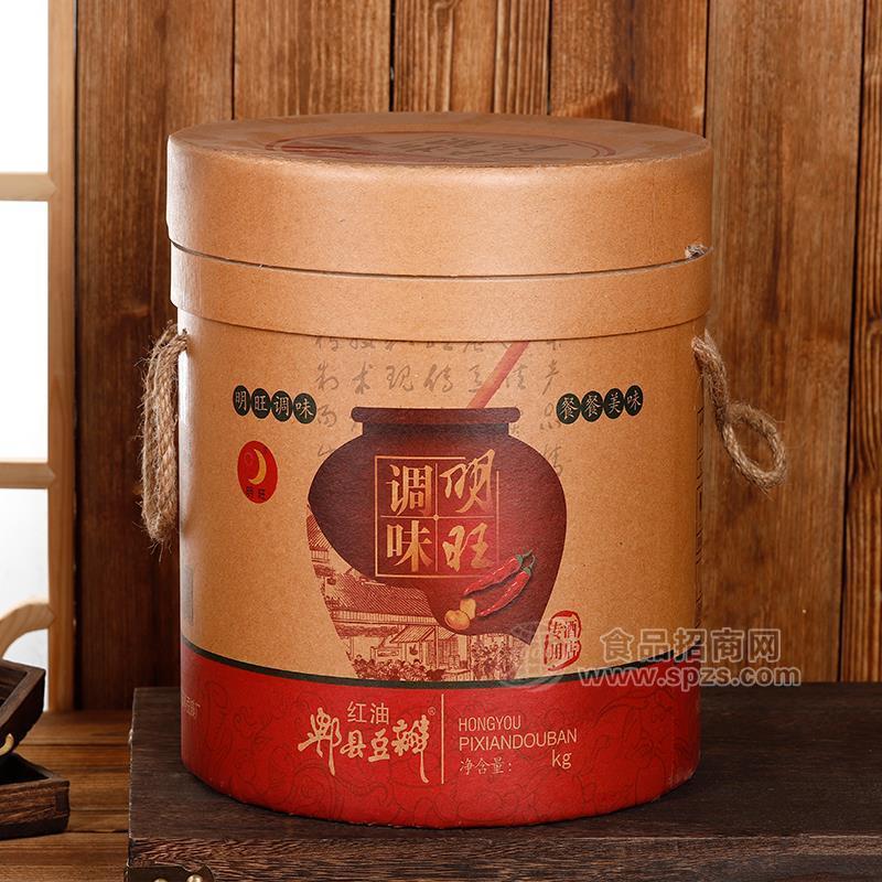 ·明旺红油豆瓣招商四川豆瓣酱桶装 