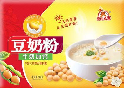 喜迎人家 牛奶加钙豆奶粉 礼盒装