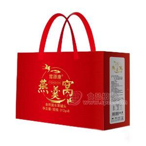 雪源康燕窩羹罐頭禮袋裝312gx8