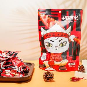 小猫驾到香辣味虎皮凤爪休闲食品200g鸡爪