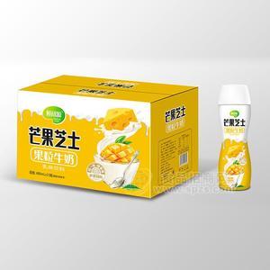 恒欣源芒果芝士果粒牛奶乳味飲料480mlx15瓶
