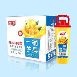 畅多纯一桶芒果果汁饮料1.5X6瓶