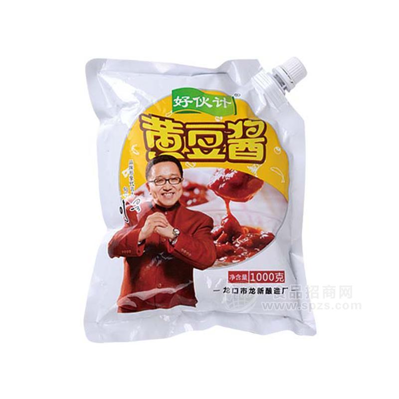好伙计黄豆酱调味品实图招商1000g 