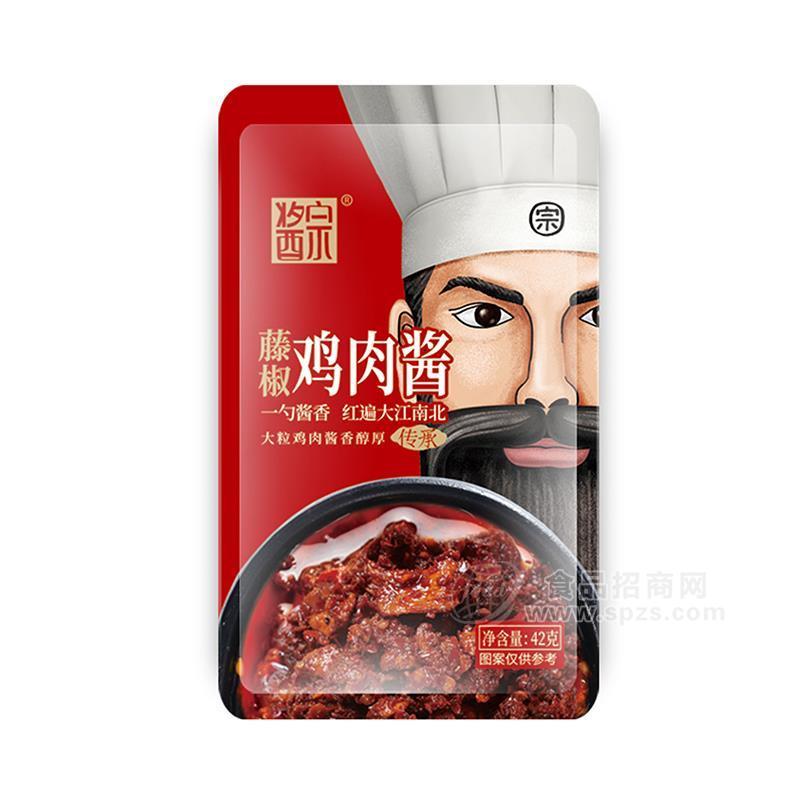 ·酱宗藤椒鸡肉酱调味酱42g 