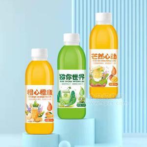 芒果猕猴桃鲜橙果味饮料益生菌果汁370ml