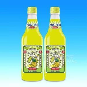 冷格1998凤梨味汽水低糖 0脂肪果汁汽水招商358ml