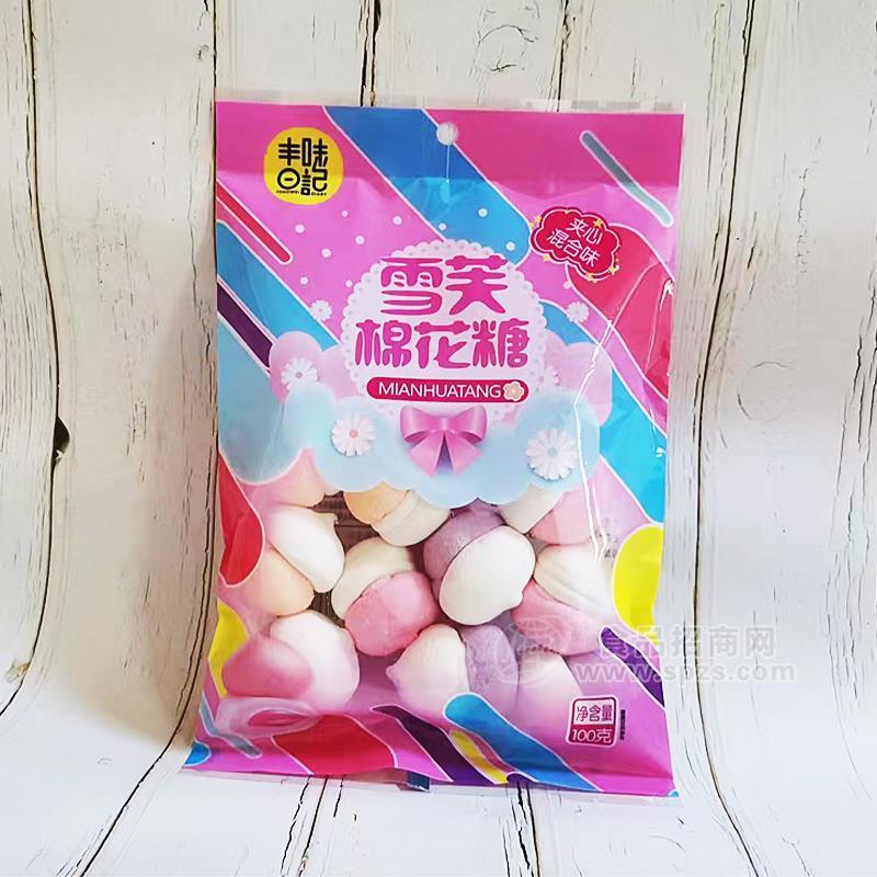 豐味日記雪芙棉花糖實(shí)圖招商100g