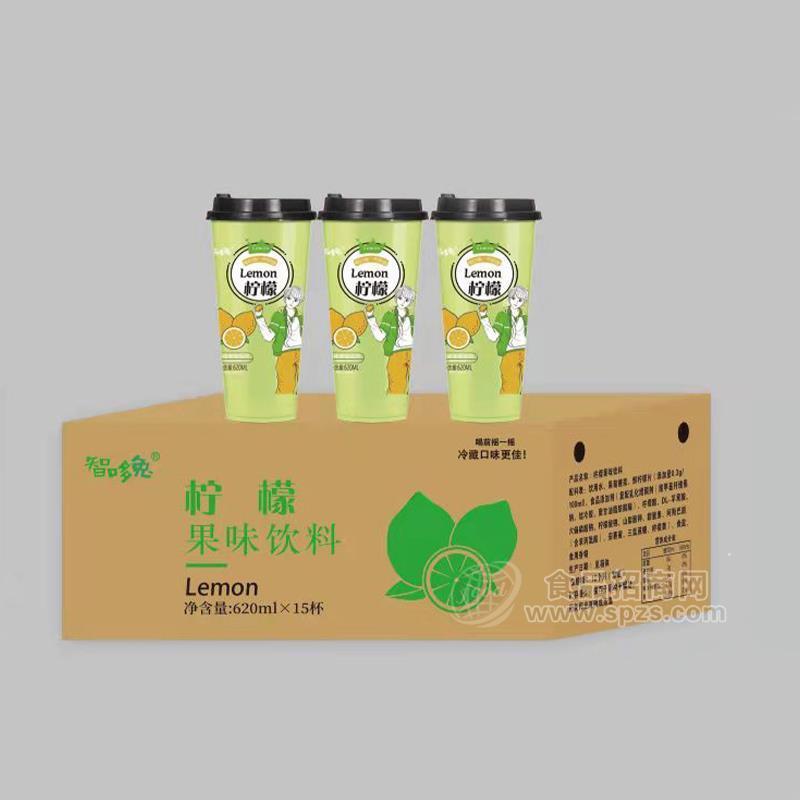 智哆兔柠檬果味杯装饮料招商620mlX15杯