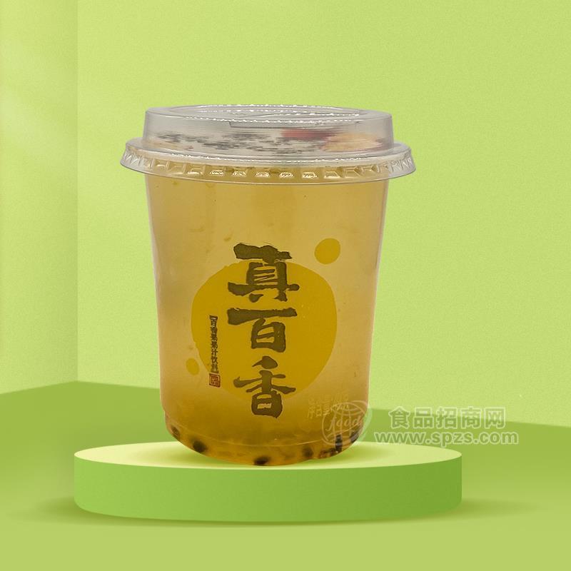 真百香百香果汁饮料杯装490g