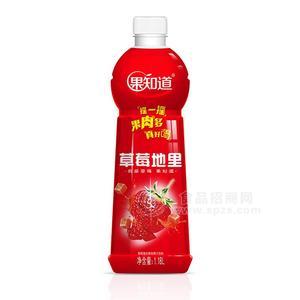 果知道草莓復(fù)果肉果汁飲料1.18L