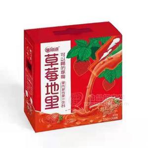 果知道草莓地里果肉復(fù)合果汁飲料350mlx8瓶