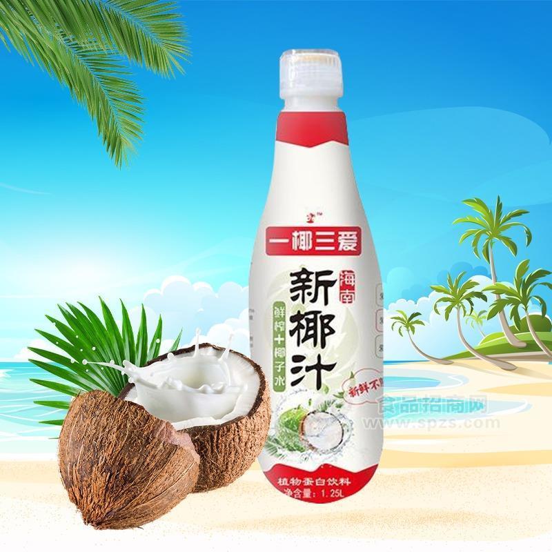 一椰三爱新椰汁植物蛋白饮料1.25L