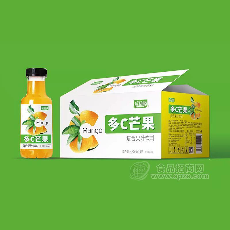 益和源多c芒果復(fù)合果汁飲料420mlx15瓶