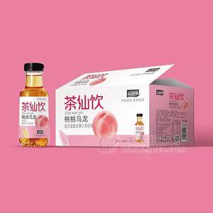 茶仙飲桃桃烏龍益生菌復(fù)合果汁茶飲料420mlx15瓶