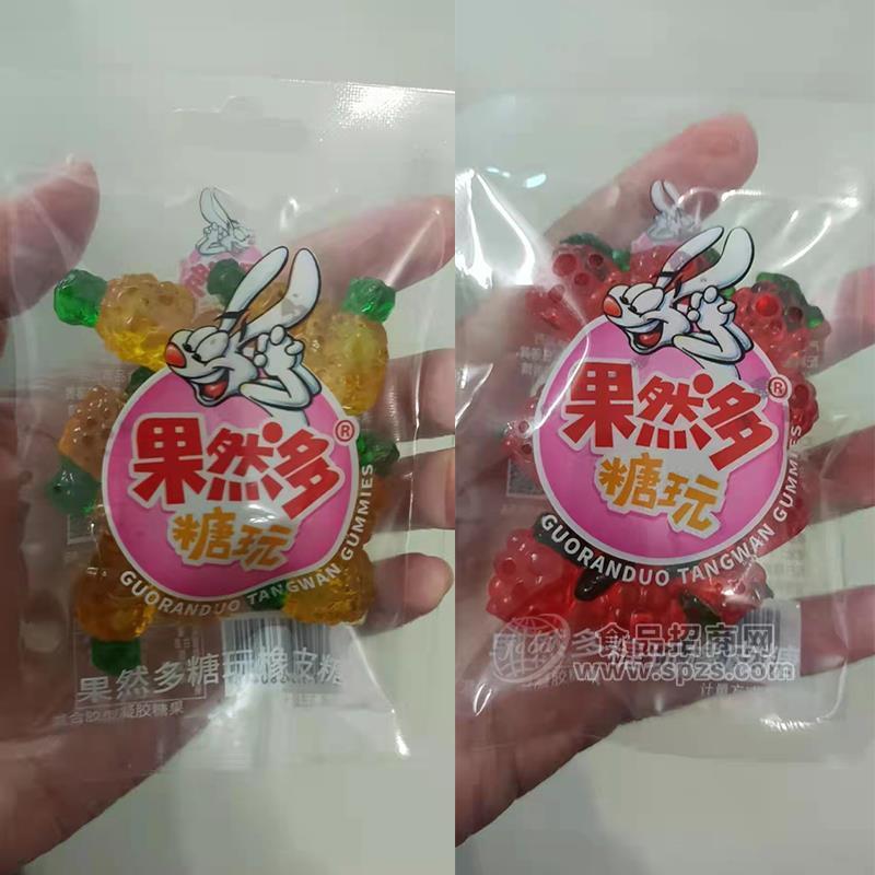 果然多糖玩橡皮糖散裝稱重糖果招商