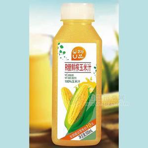 谷物U品鲜榨玉米汁植物饮料300ml