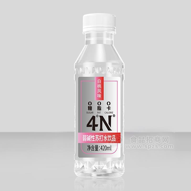 4N白桃風(fēng)味弱堿性蘇打水飲品招商420ml