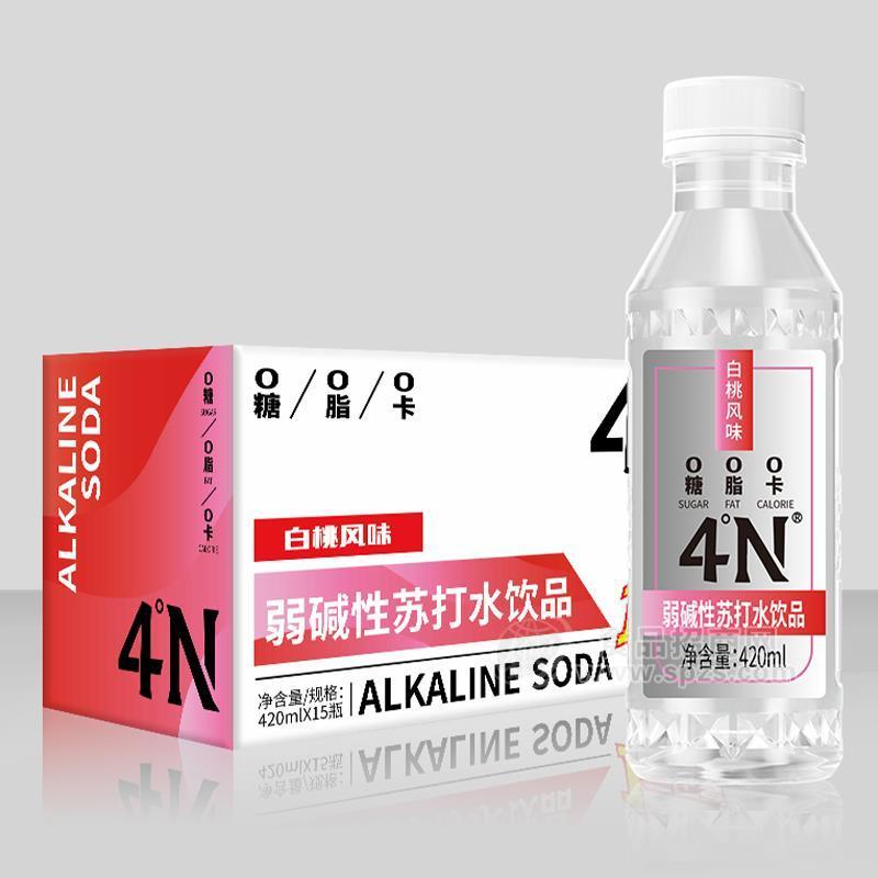 4N白桃風(fēng)味弱堿性蘇打水飲品招商420mlx15瓶