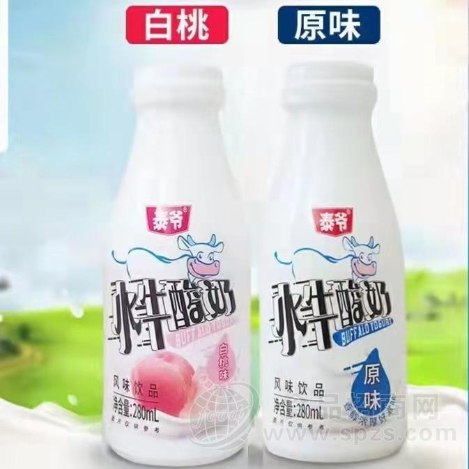 泰爷白桃味原味水牛酸奶风味饮品280mlx12