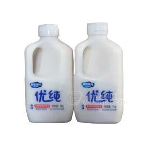 明姑優(yōu)純?cè)栋l(fā)酵型加侖桶酸奶飲品1kg