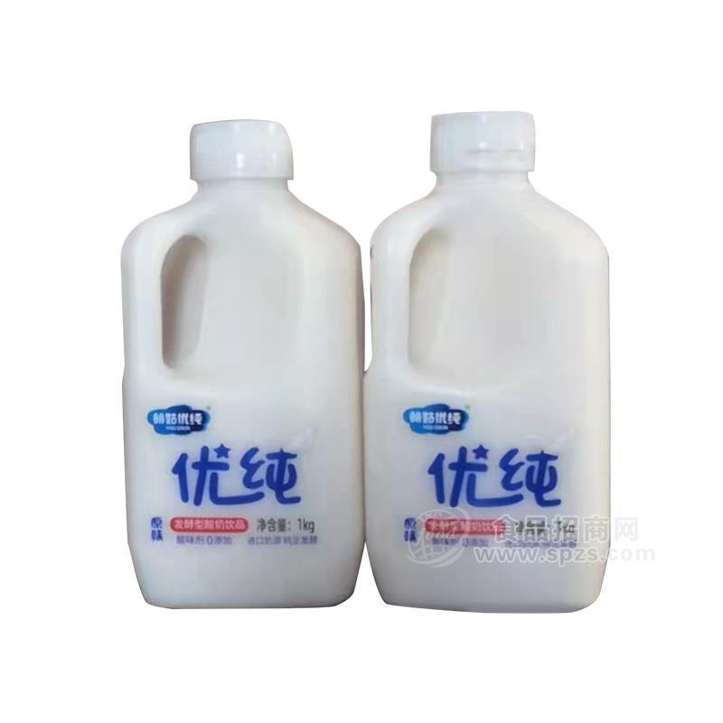 明姑優(yōu)純原味發(fā)酵型加侖桶酸奶飲品1kg