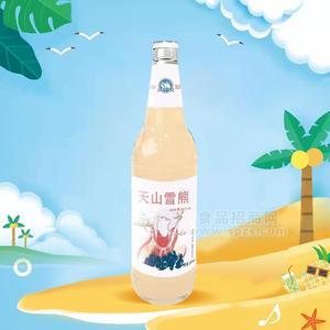 天山雪熊白桃果味汽水500ml