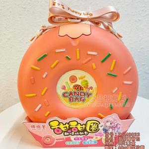 臻聪茗甜甜圈背包40g跳跳糖儿童糖玩盒装批发