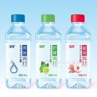 弘洋原味柠檬蜜桃苏打水饮料350ml