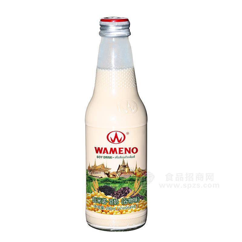 ·瓦米诺豆奶谷物味植物饮料顶天瓶装豆奶餐饮渠道豆奶招商290ml 