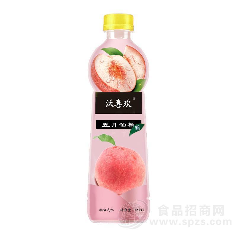 沃喜欢桃味汽水450ml