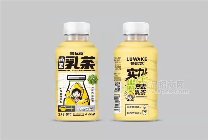 鲁瓦克燕麦乳茶奶茶饮品450ML