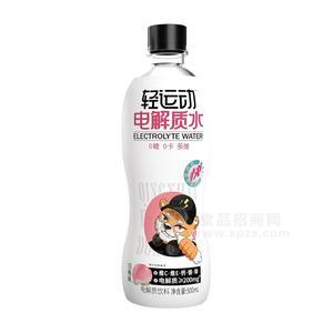 輕運(yùn)動(dòng)白桃味電解質(zhì)水飲料招商500ml