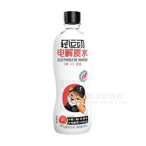 輕運(yùn)動(dòng)西柚味電解質(zhì)水飲料招商500ml